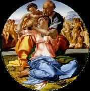 Michelangelo Buonarroti The Holy Family with the infant St. John the Baptist France oil painting artist